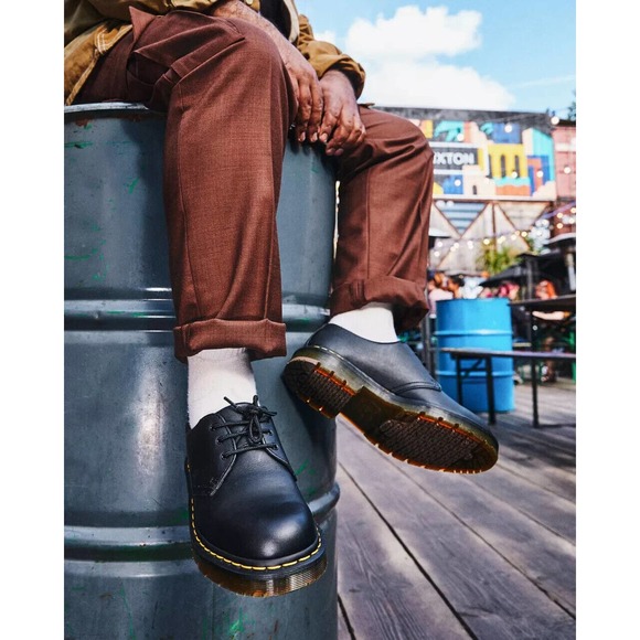 Dr. Martens Other - Dr. Martens Leather Round Toe Lace Up Oxford Dress Shoes Black 1A89 Men's Size 9